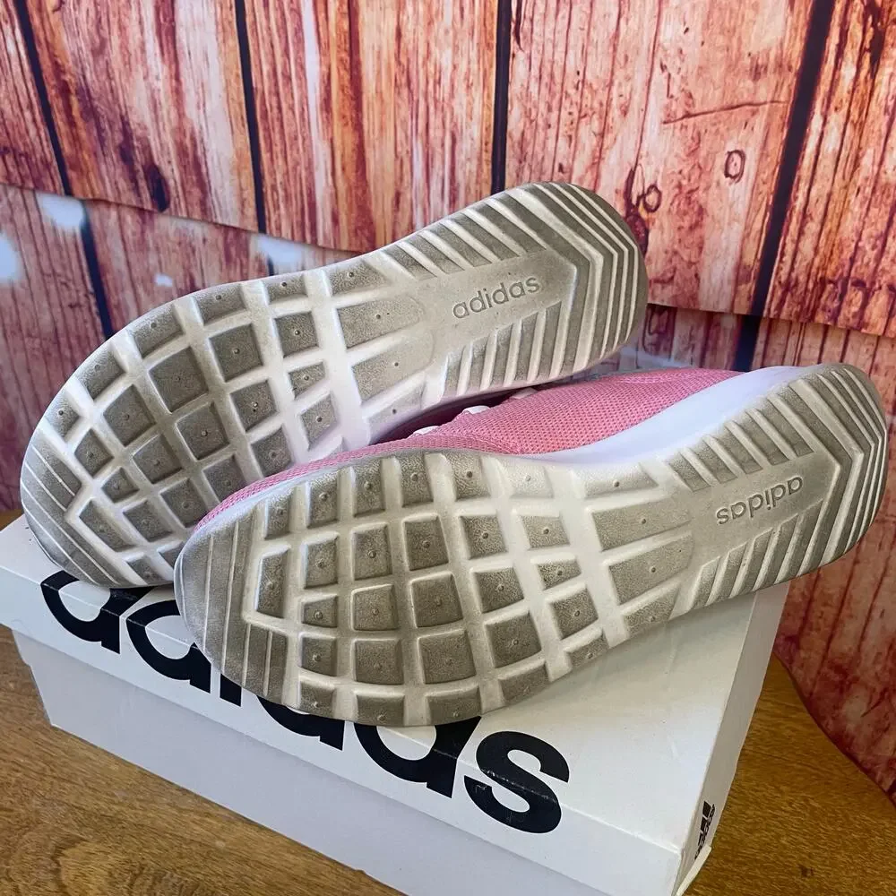 Adidas Cloudfoam Pure 2.0 Kids Running Shoes size 6.5 Pink/White/Blue EUC!